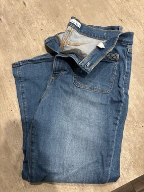 LOFT Blue Denim Straight-Leg Jeans